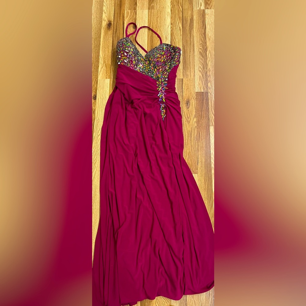 Night moves evening gown dress jeweled 16
